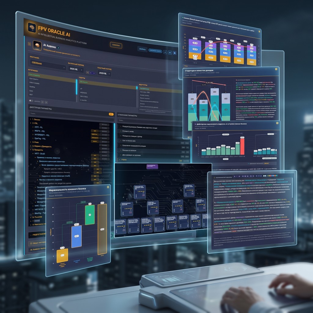 Интерфейс платформы FBV-AI — AI-аналитика финансовых данных